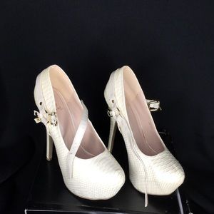 Beige Platform Heels
